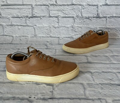 Nisolo Leather Lace Up Brown Casual Sneaker Shoes Vibram  display picture 1