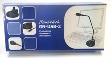   NEW SOUND TECH GN-USB-2 PRO NOISE CANCELLING GOOSENECK STEREO MICROPHONE SEALED