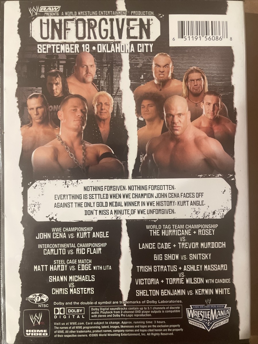 WWE アンフォーギヴェン 2005 [DVD] Official WWE - Unforgiven 2005 | eBay