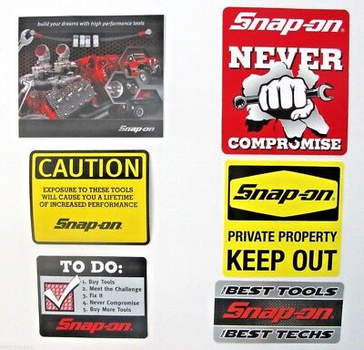Genuine Snap On Tools Logo Decal CAUTION EXPOSURE TO THESE TOOLS NEW