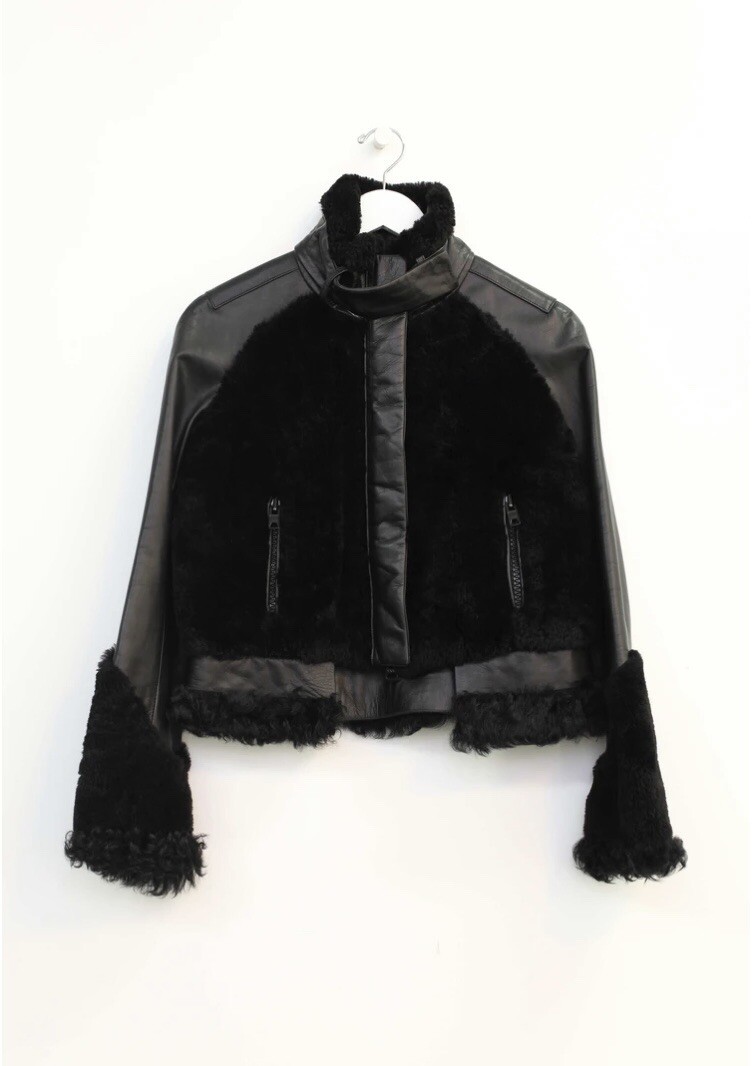 Givenchy Women’s Shearling Jacket With Leather de… - image 2