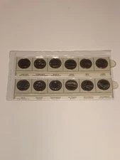 Canada Confederation 125 Years 12 Piece Coin Set 1992 25 Cent One Per Month