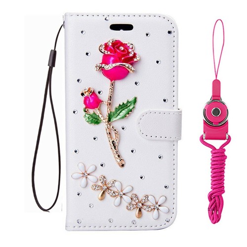 For Google pixle 6 Pro Case Bling Sparkly Magnetic PU Leather Wallet Women Cover - 第 18/20 張圖片