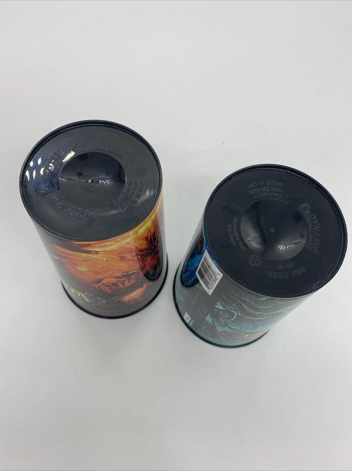 World of Warcraft Cups AM PM Set of 2 Plastic 32 Oz Collector's Blizzard - Image 4 of 4