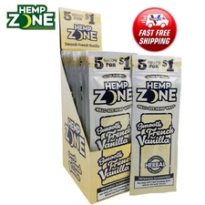 H. Zone Organic Herbal Wrap SMOOTH FRENCH VANILLA Full Box 15/5CT - 75 Wraps