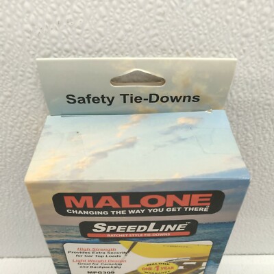 Malone SpeedLine Mini Ratchet Tie-Down System For Canoes & Kayaks - 150 Lb Capacity
