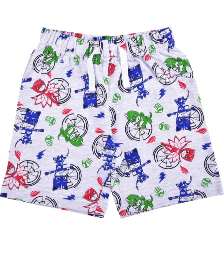 Paquete de 2 pantalones cortos con cordón PJ Masks Store para niños talla 3T Foto 4 de 4