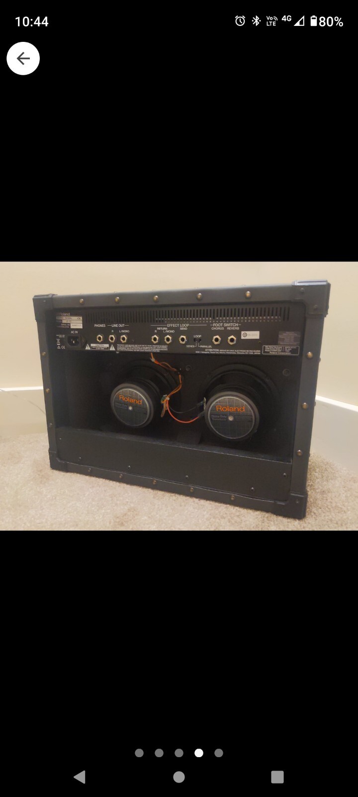 Roland JC22 Jazz Chorus Guitar Amplifier, 30W Black 761294509586 eBay