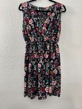 Womens Multicolor Floral Dress Size S Fairy Whimsigoth Earthy Ethereal Witchy