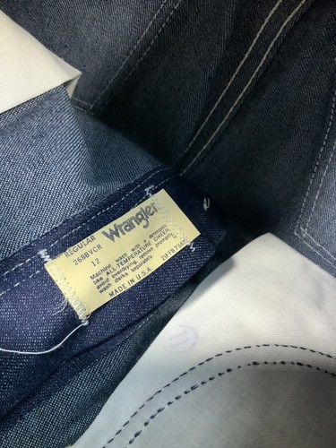 NWT Wrangler VTG Jeans Sz 12 Youth Victory Millrinsed Straight Western Student - Picture 5 of 13