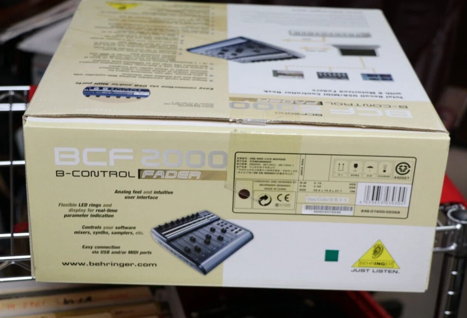 Behringer B-Control Fader BCF2000 Total-Recall USB/MIDI Controller NEW - Image 2 of 4
