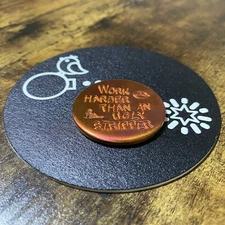 THE UGLY STRIPPER - Hand Made Custom Copper Golf Ball Marker!