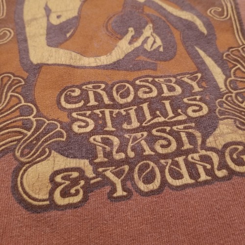 Vintage Crosby Stills Nash Young T Shirt Size XL 2006 Freedom Of Speech Tour - Picture 12 of 12