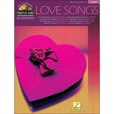 Hal Leonard Love Songs Piano Play-Along Volume 7 Book/CD arranged for (P/V/G)