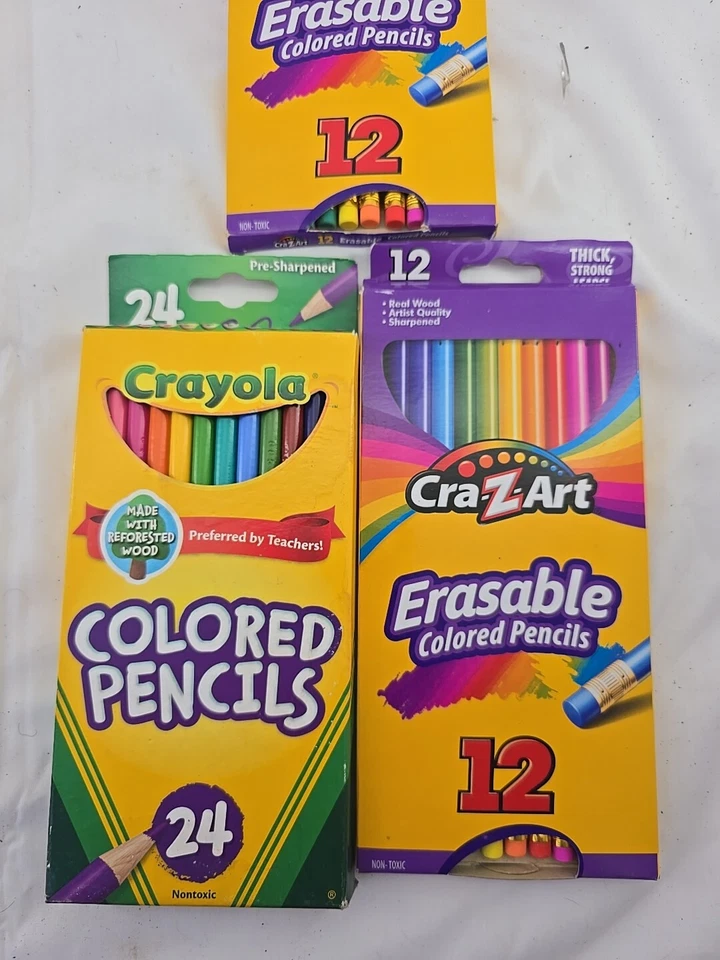 1 Pack Crayola 2 PACKS CrazArt Erasable Colored Pencils - Image 2 of 4