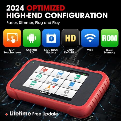 Launch CRP129E OBD2 Scanner Engine ABS SAS Car Diagnostic Tool TPMS Code Reader - Bild 9 von 12