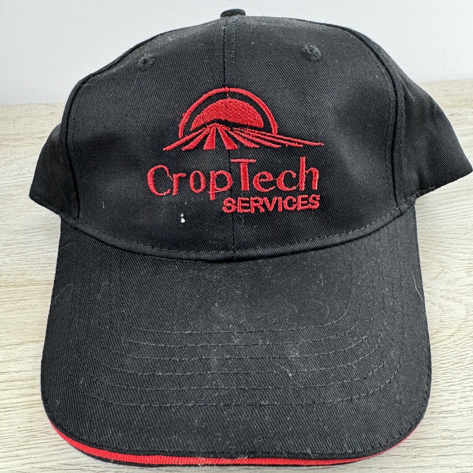 Crop Tech Services Black Adjustable Hat Adult Siz… - image 1