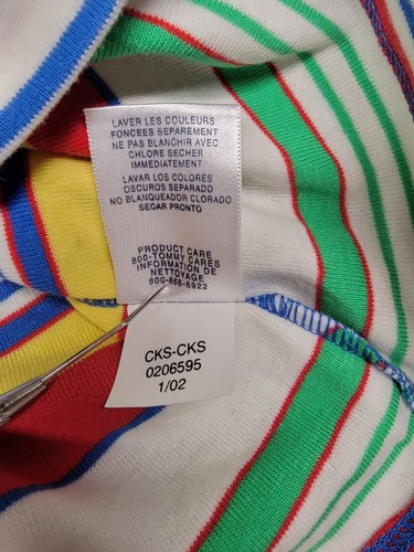 Tommy Hilfiger Tommy Jeans Halter Tank Top Stripped Cotton Girls Size L - Picture 12 of 14