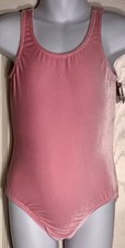 GK BALLET PINK CHILD SMALL BASIC VELVET BALLET DANCE GYM TANK LEOTARD CS NWT 
