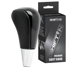 Black Leather Gear Shifter Knob for Toyota Venza Sienna Matrix Lexus Scion tC xB