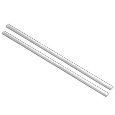 5mmx10mmx500mm Halbkreisform Massiv Acryl Stab PMMA Stranggepresst Stab Klar 2 Stück