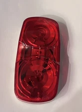 049-6213812 ~ 4" Red Double Bullseye Camper RV Trailer Side Marker Clearance
