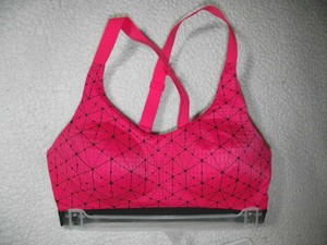 red padded sports bra