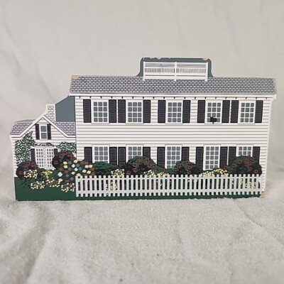 Emily Post House Cat's Meow Village Collectibles Wood 2002 Signed Jaline 02