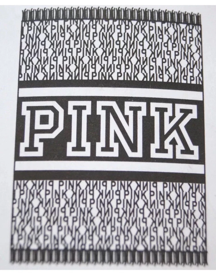 Manta/tiro de estadio Victoria's Secret ROSA blanco y negro Foto 2 de 4