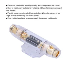  Holder Block Audio Power 100A AGU in Out with Gold‑Plated in Line for Car Y