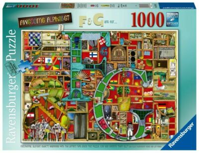  Ravensburger Colin Thompson - Awesome Alphabet F & G Puzzle 1000pc