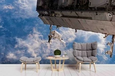 3D Wing Building Airplane Wallpaper Wall Mural Removable Self-adhesive Sticker