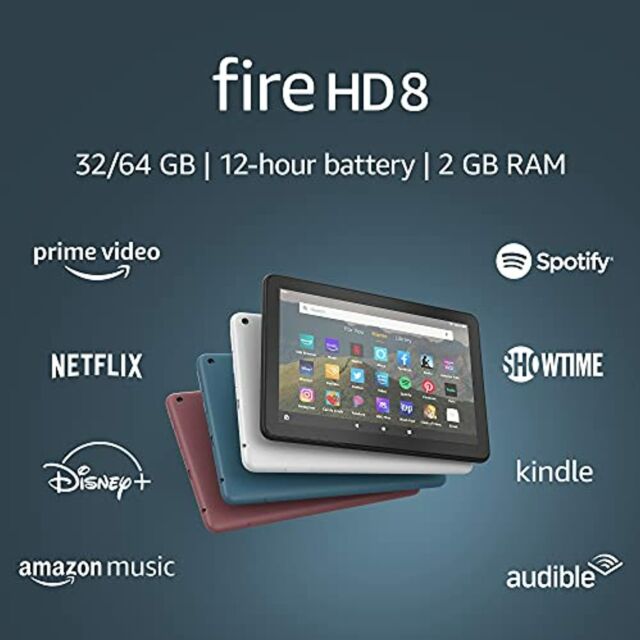 Amazon Fire HD 8 (10th Generation) 32GB, Wi-Fi, 8in - White (with 