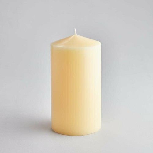 Large Candle 200 Hour Wax Thick White Classic Church Pillar Altar