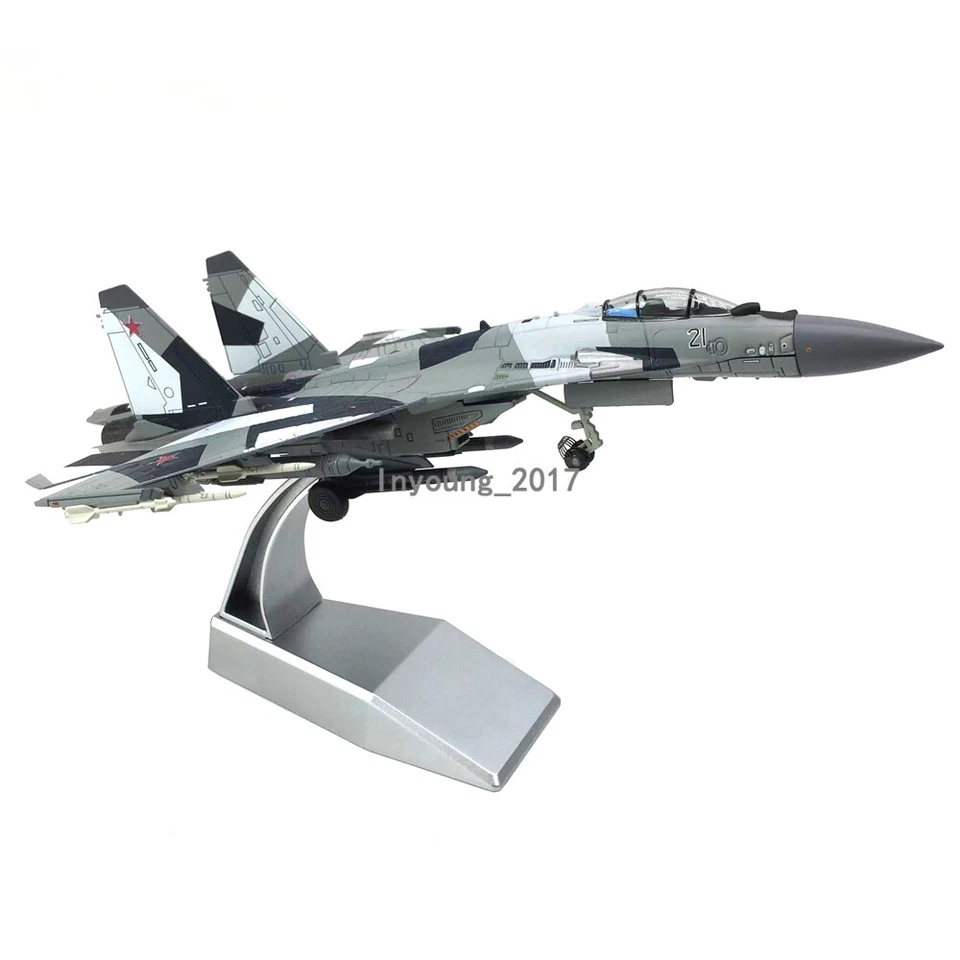 1:100 SU-35 Super Flanker 2014 avión de la Fuerza Aérea Rusa modelo de avión fundido a presión Foto 3 de 4