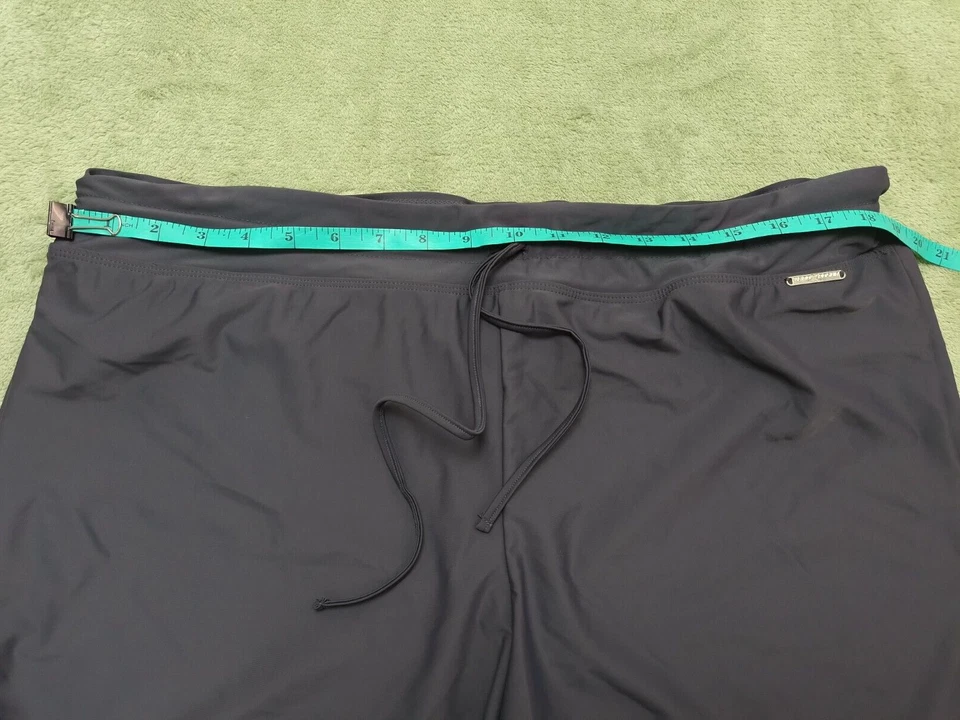 Shorts de natação feminino ZeroXposur tamanho 18W forrado cinza maiô biquíni parte inferior tronco - Imagem 4 de 4