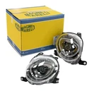Pair Of Lenticular Front Headlights Superior Projectors Marelli Fiat Abarth 500