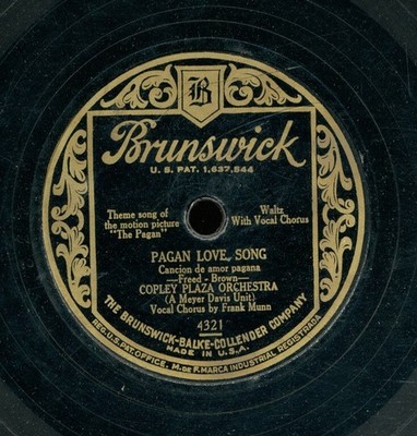 78tk-dance-BRUNSWICK 4321- Copley Plaza Orch/Captivators (Red Nichols)