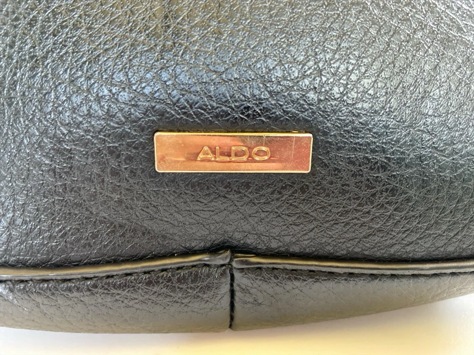 Черная сумка через плечо Aldo с вышивкой с цветочным рисунком - Изображение 3 из 4