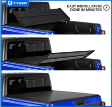 TYGER T3 Soft Tri-fold Tonneau Cover for 2020-2025 Jeep Gladiator JT 5' Bed/READ