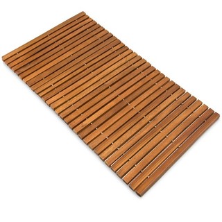 B Ware Badematte Badmatte Akazie Holz Badvorleger Duschvorlage Matte Holzmatte