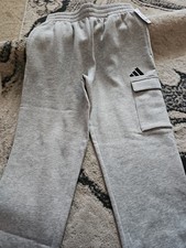 NEW - adidas Boy's Joggers Big Kids , Light Heather Cargo, Boy's Large 14-16
