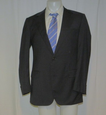 Lanvin Paris Caruso Recent Blue Weave Two Button Sport Coat 42R