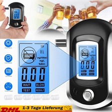 Polizeigenau Promille-Test Testsieger Alkoholtester Atem-Messgerät 5 Mundstücke