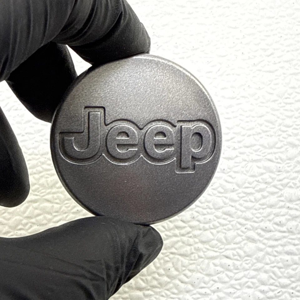 Tapacubos gris OEM 1997-2001 Jeep Cherokee XJ Wrangler llanta (1) Foto 2 de 4