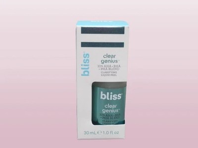 New Bliss Clear Genius Clarifying Liquid Face Peel AHA+BHA+PHA Blend 1.0 fl oz