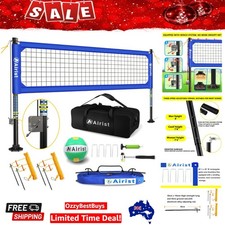 Heavy Duty Volleyball Net Outdoor with Steel Anti-Sag System, Adjustable Alum...