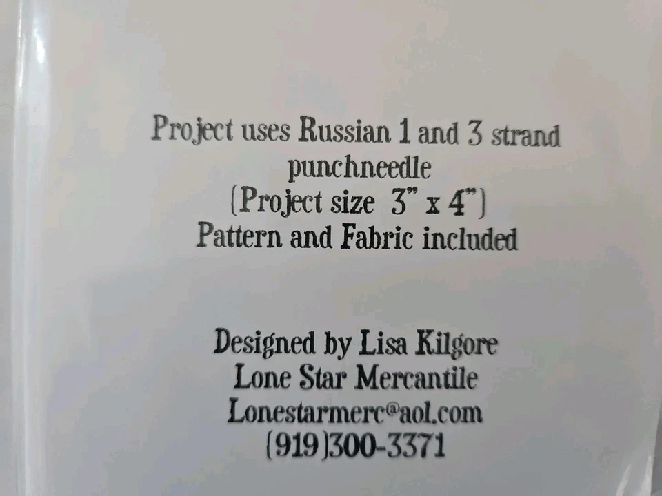 Lone Star Mercantile MIDNIGHT RUN Punchneedle Embroidery Pattern by Lisa Kilgore - Image 3 of 4