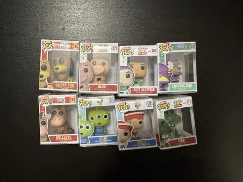 Funko Bitty Pop! Toy Story Lot of 8 Buzz Rex Jessie Alien Zurg Hamm Slinky