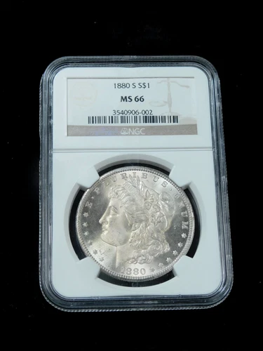 1880-S $1 Morgan Silver Dollar - NGC MS66
